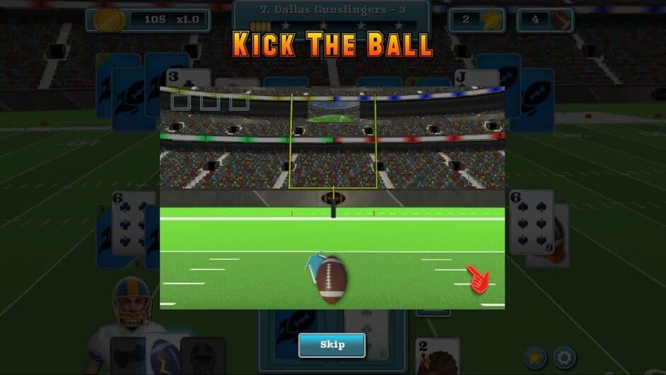 Скриншот 9 из Touch Down Football Solitaire