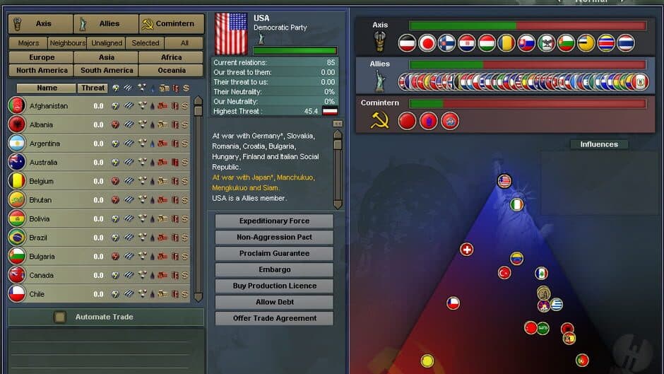 Скриншот 1 из Hearts of Iron III