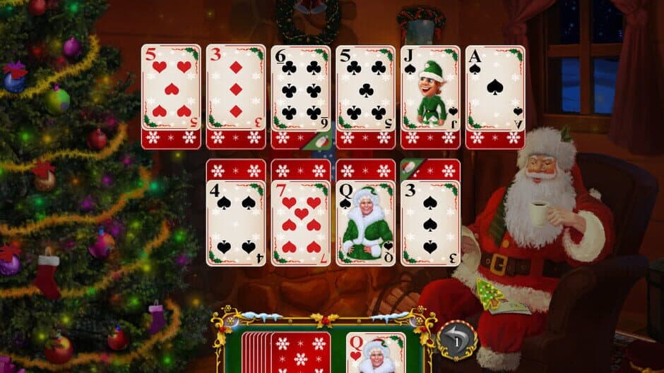 Скриншот 1 из Santa's Christmas Solitaire