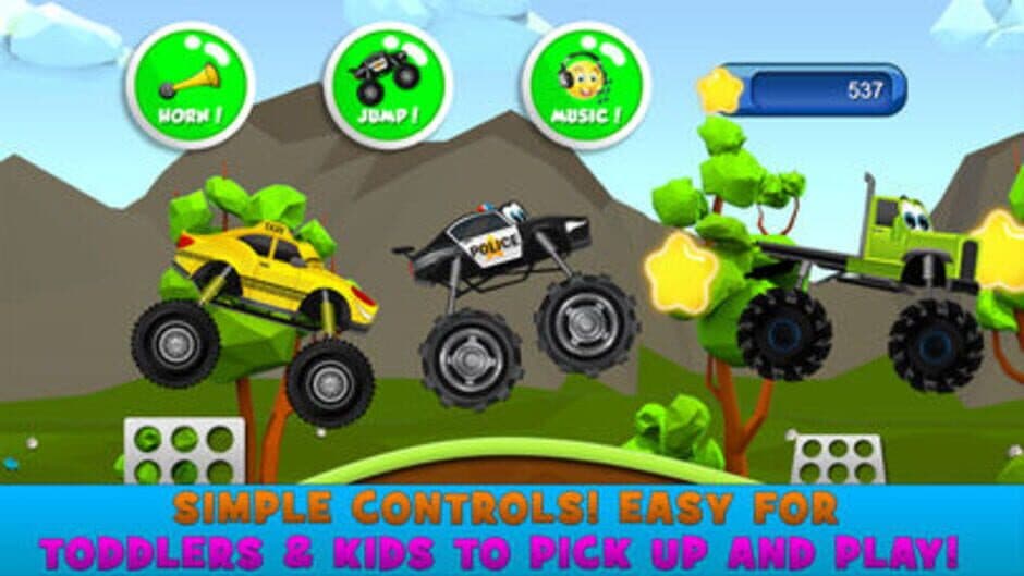 Скриншот 4 из Monster Trucks Kids Racing Game