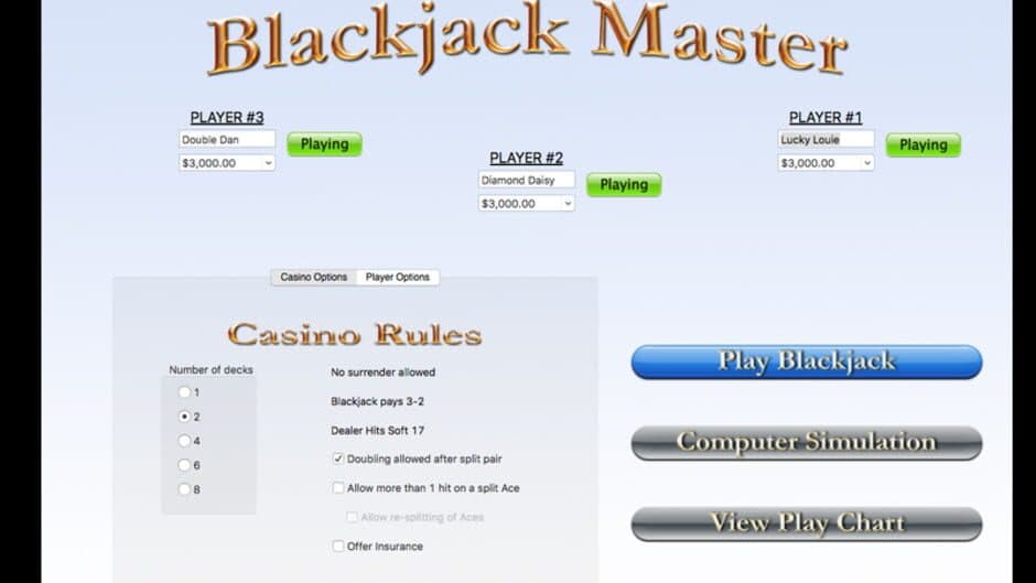 Скриншот 2 из Blackjack Master