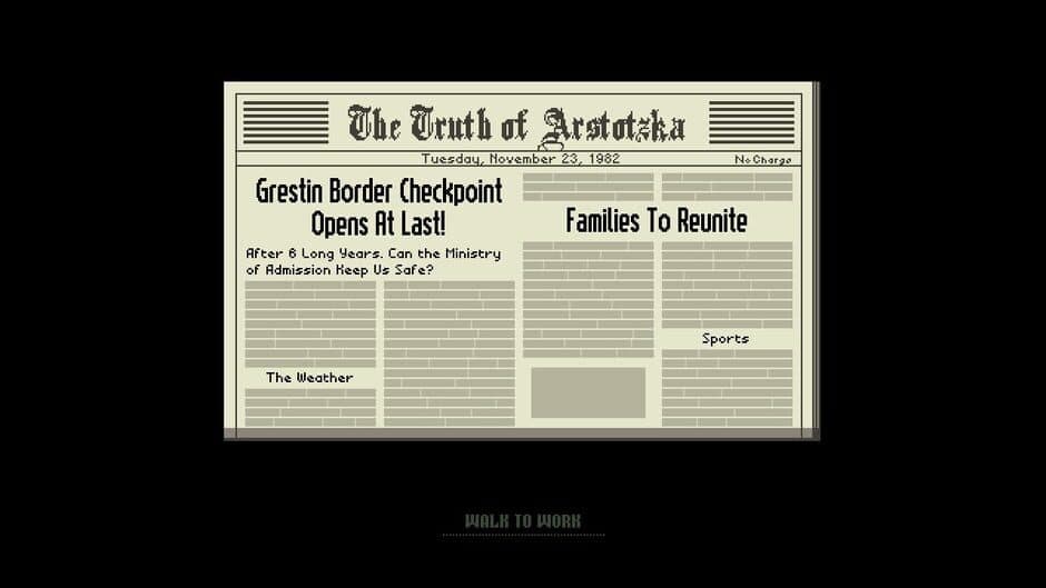 Скриншот 1 из Papers, Please