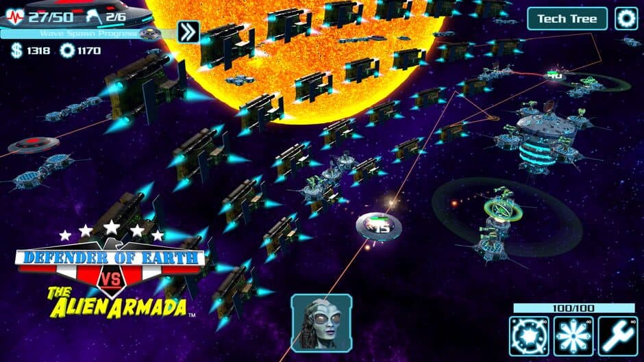 Скриншот 1 из Defender of Earth vs. The Alien Armada