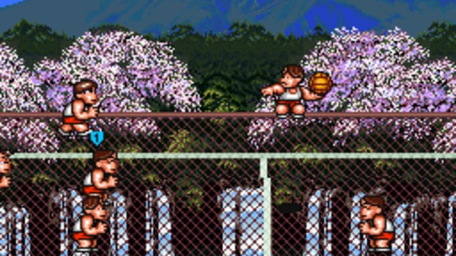 Скриншот 1 из Kunio-kun no Dodgeball Da yo Zenin Shuugou!: Tournament Special