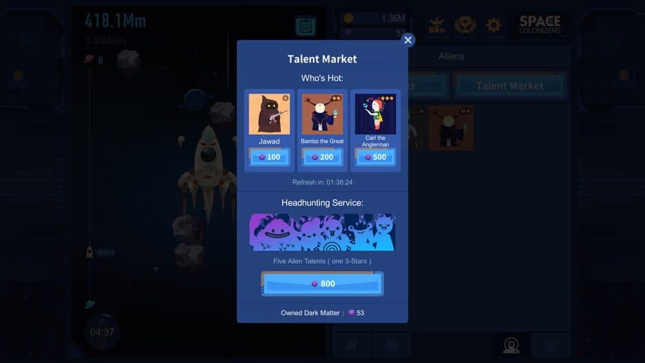 Скриншот 6 из Space Colonizers Idle Clicker