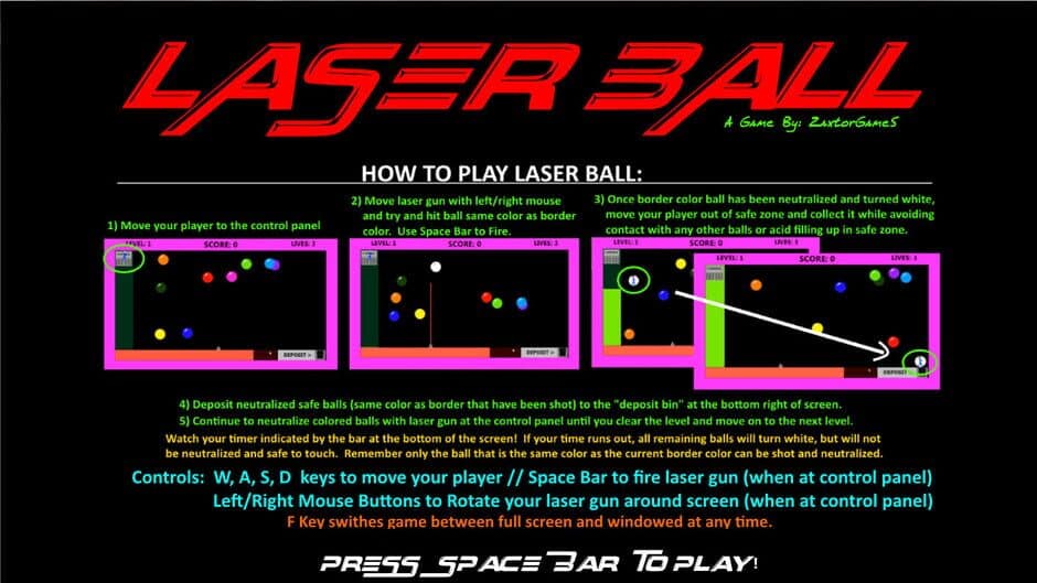 Скриншот 1 из Laser Ball