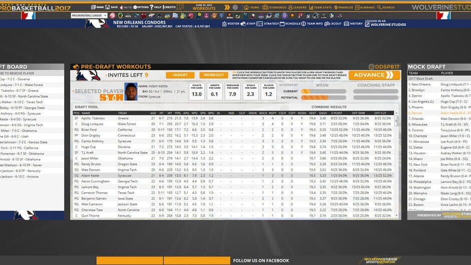 Скриншот 2 из Draft Day Sports: Pro Basketball 2017