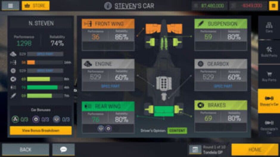 Скриншот 3 из Motorsport Manager Mobile 2