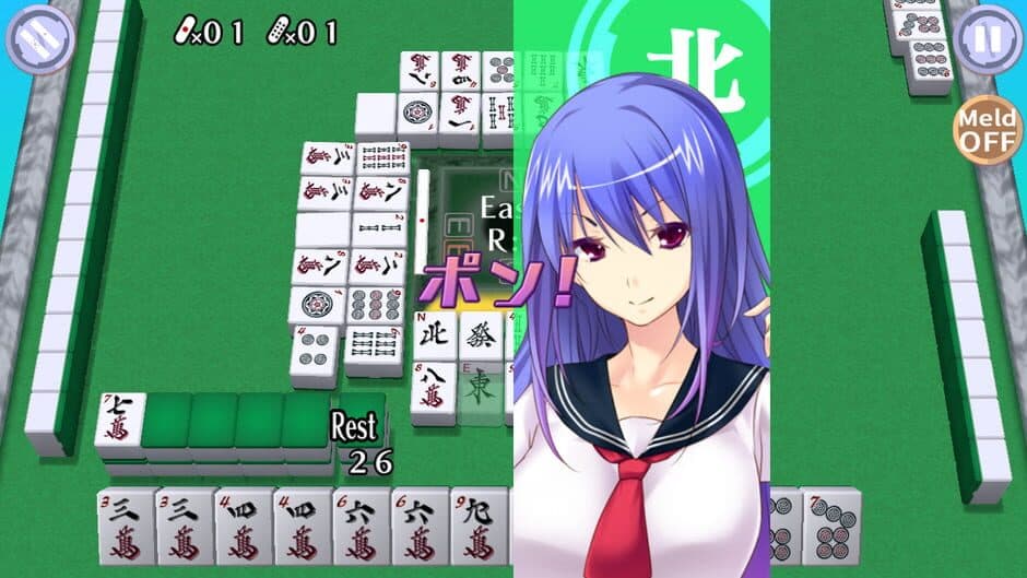 Скриншот 5 из Mahjong Pretty Girls Battle: School Girls Edition