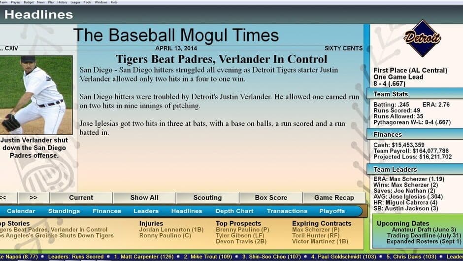 Скриншот 4 из Baseball Mogul 2015