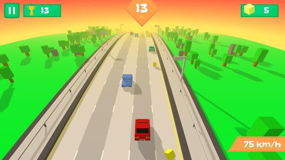 Скриншот 1 из Pixel Traffic: Highway Racing