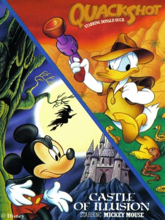 Обложка The Disney Collection: Quackshot Starring Donald Duck & Castle of Illusion Starring Mickey Mouse