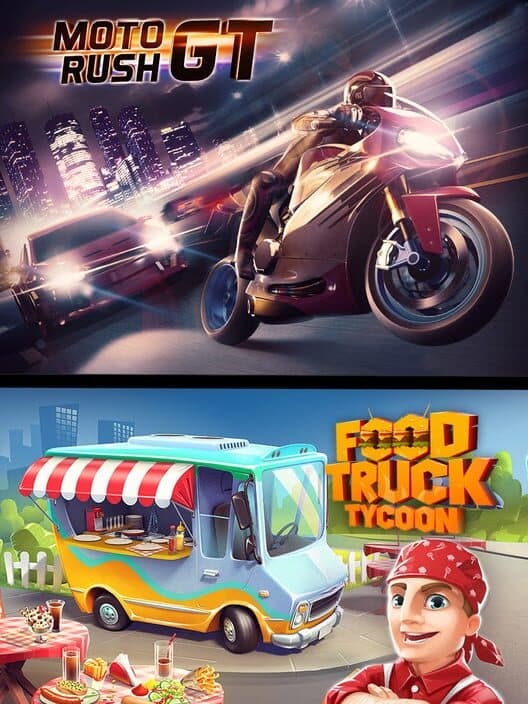 Обложка Moto Rush GT + Food Truck Tycoon