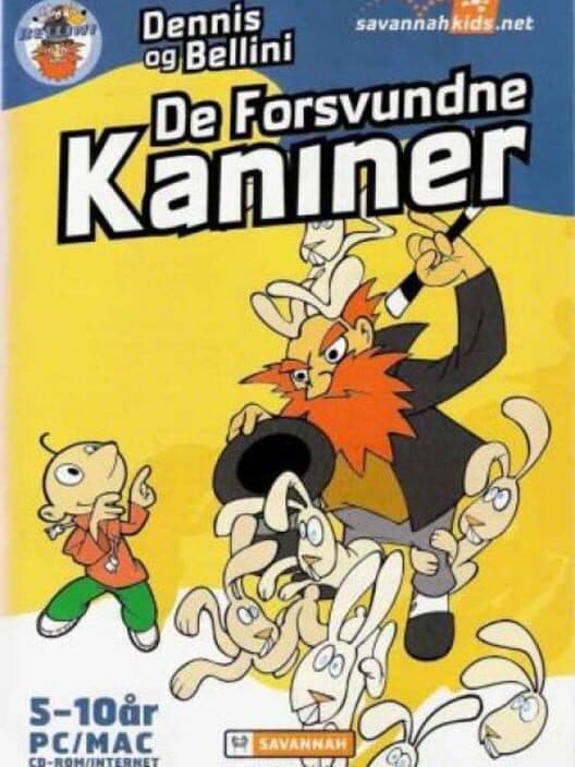 Обложка Dennis og Bellini: De forsvundne kaniner