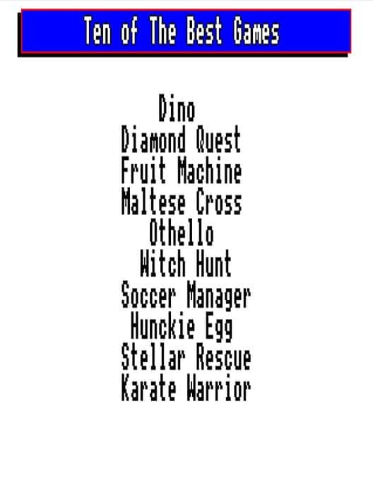 Обложка Ten of the Best Games