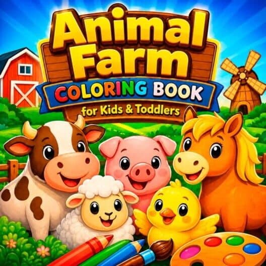 Обложка Animal Farm Coloring Book for Kids & Toddlers