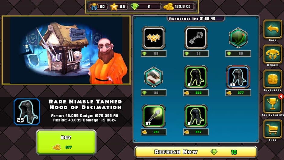 Скриншот 3 из Heroes of Havoc: Idle Adventures