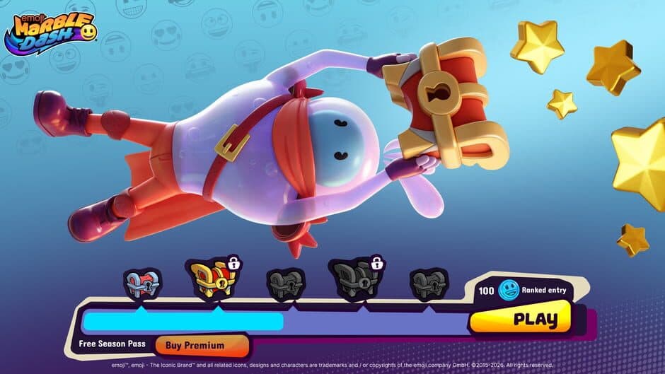 Скриншот 1 из Emoji Marble Dash
