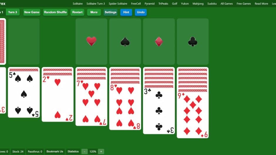 Скриншот 1 из SolitaireX