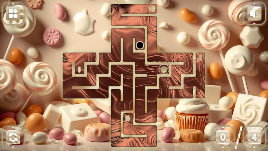 Скриншот 1 из Sweetie Candy Maze: White Chocolate