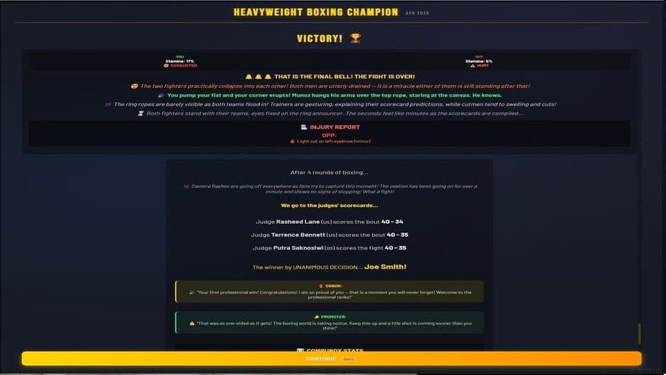 Скриншот 8 из Sim: Heavyweight Boxing Champion