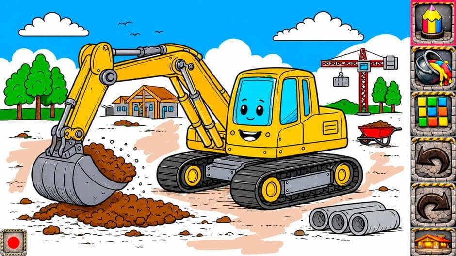 Скриншот 1 из Tiny Builders Coloring Book for Kids