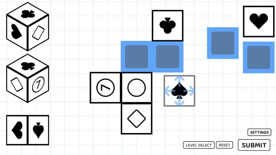 Скриншот 4 из A Puzzle Game where you Fold Dice