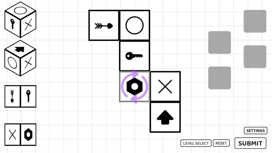 Скриншот 5 из A Puzzle Game where you Fold Dice