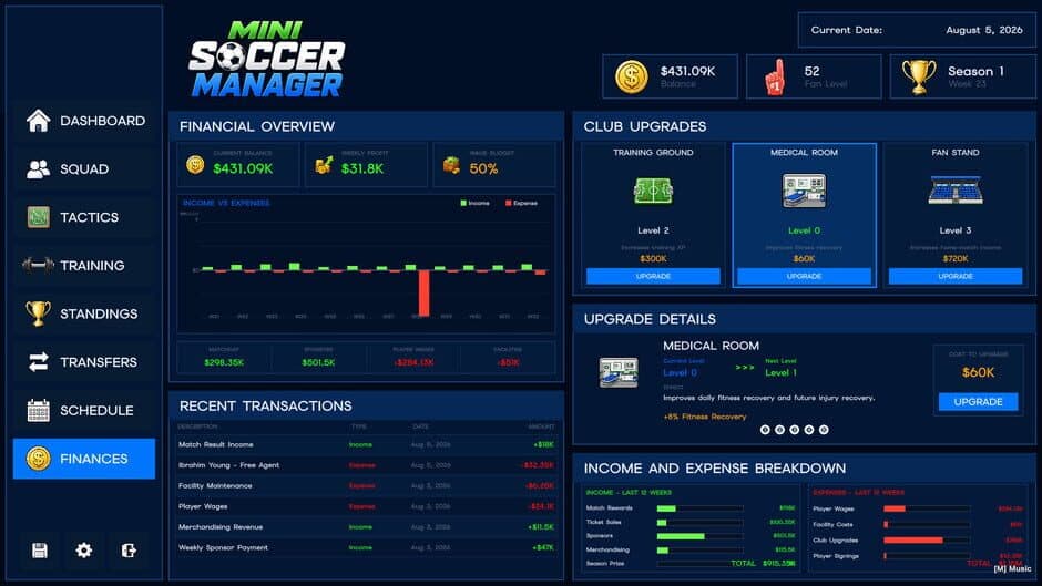 Скриншот 7 из Mini Soccer Manager