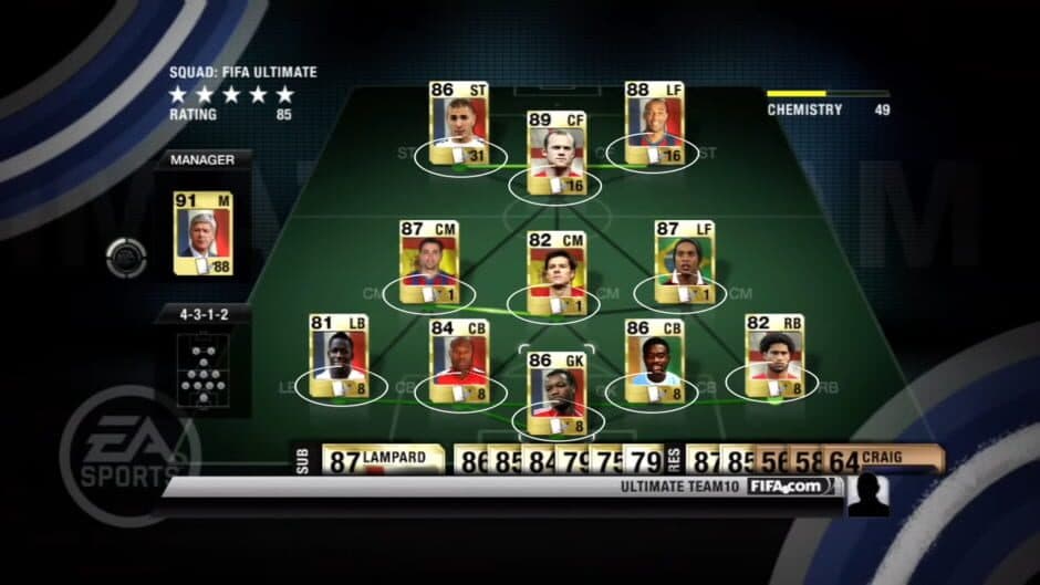 Скриншот 2 из FIFA 10: Ultimate Team