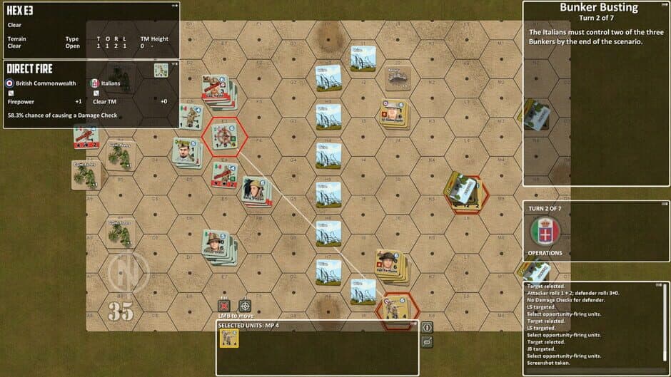 Скриншот 2 из Lock 'n Load Tactical Digital: Heroes of North Africa - Battle Pack 1