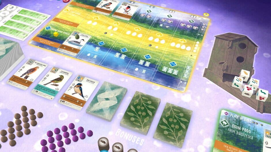 Скриншот 6 из Tabletopia: Wingspan - European Expansion