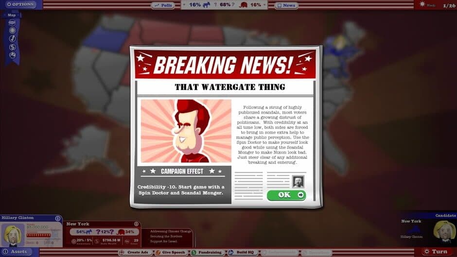 Скриншот 2 из The Political Machine 2016: Campaign DLC