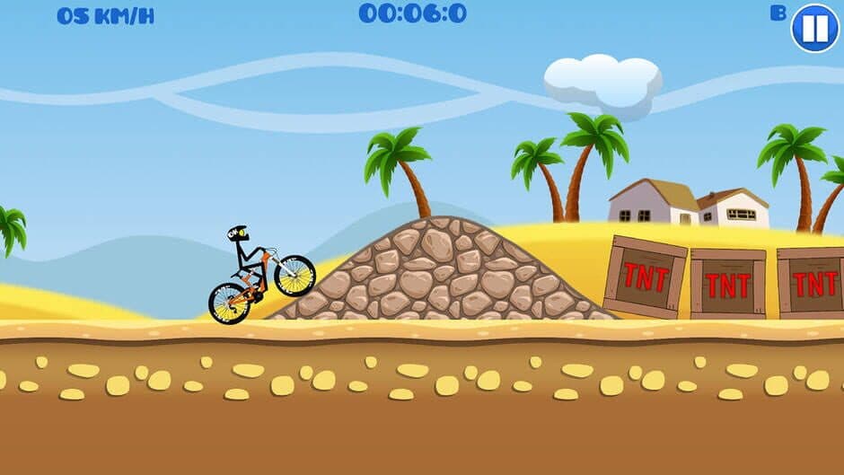 Скриншот 3 из Mountain Bike Hill Climb Race: Real 2D Arcade Dirt Racing Games