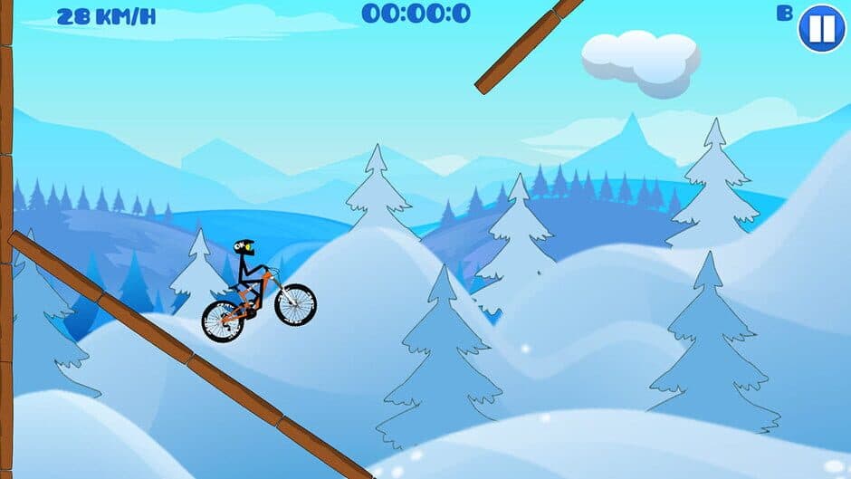Скриншот 4 из Mountain Bike Hill Climb Race: Real 2D Arcade Dirt Racing Games