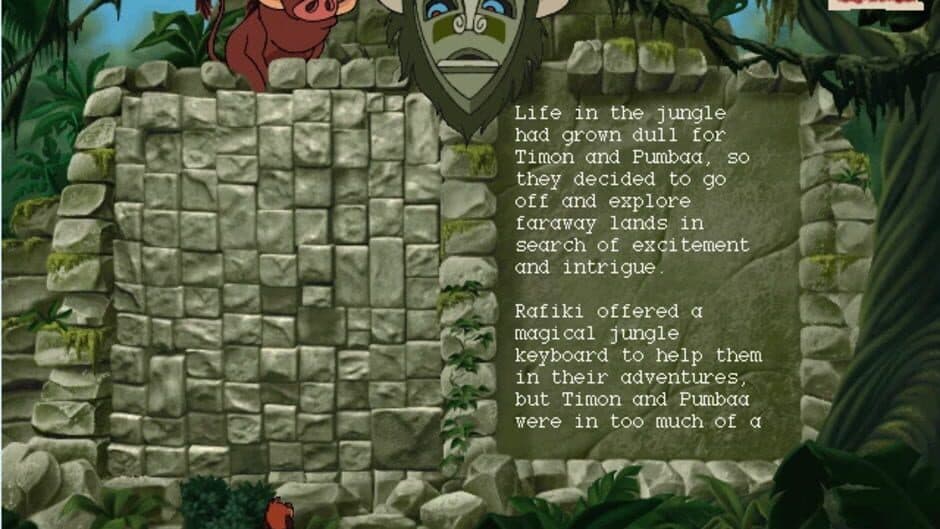 Скриншот 6 из Disney's Adventures in Typing with Timon & Pumbaa