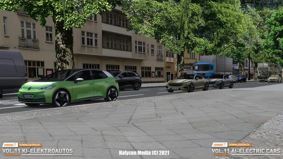 Скриншот 3 из OMSI 2: Downloadpack Vol.11 - AI-Electric Cars