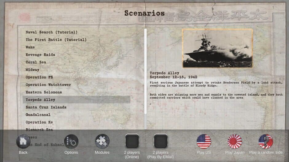 Скриншот 8 из Carrier Battles 4 Guadalcanal: Submarines & Torpedo Alley Scenario