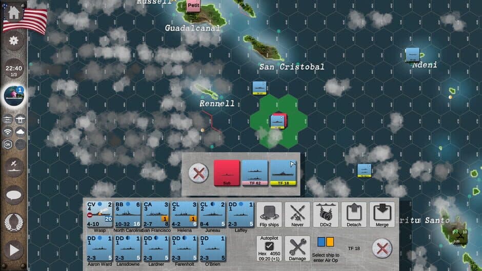 Скриншот 6 из Carrier Battles 4 Guadalcanal: Submarines & Torpedo Alley Scenario