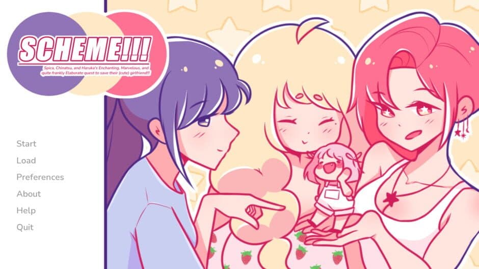 Скриншот 1 из Scheme!!! Spica, Chinatsu, and Haruka's Enchanting, Marvelous, and Quite Frankly Elaborate Quest to Save Their Cute Girlfriend!