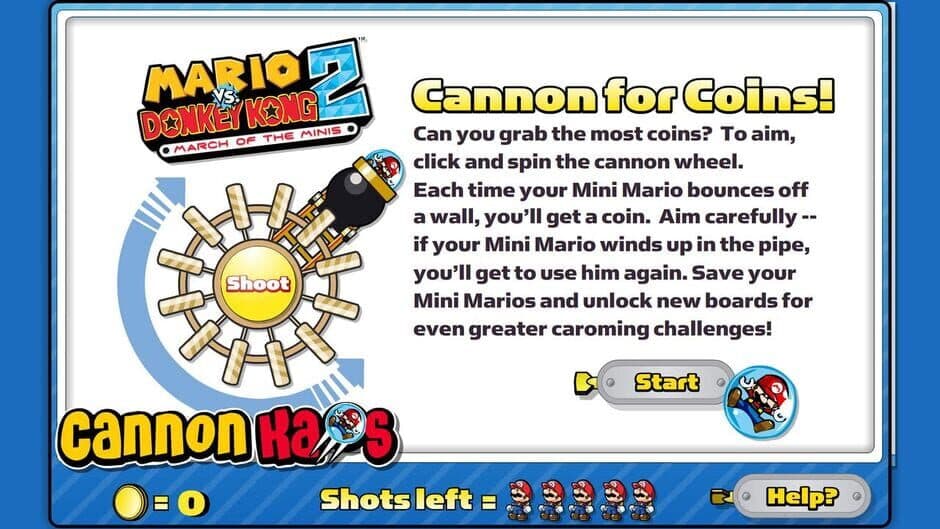 Скриншот 1 из Mario vs. Donkey Kong 2: March of the Minis - Cannon Kaos