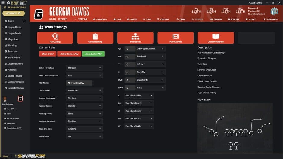 Скриншот 2 из Draft Day Sports: College Football 2024