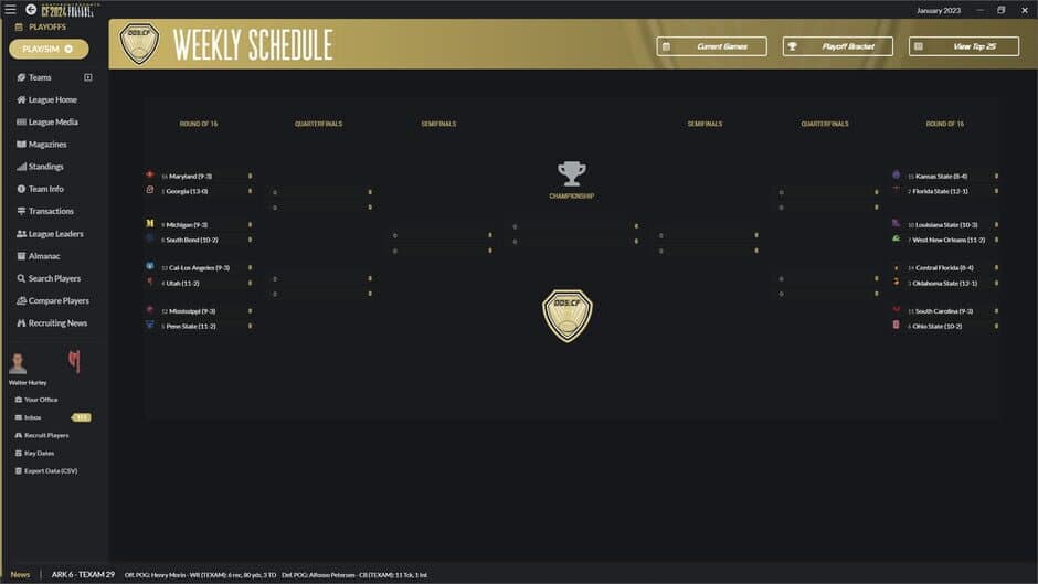 Скриншот 4 из Draft Day Sports: College Football 2024