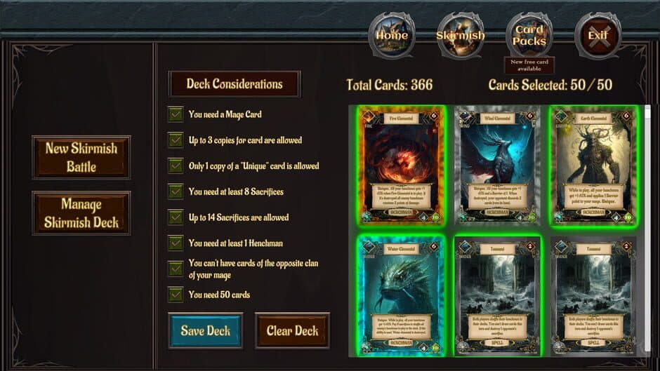 Скриншот 9 из Elemental Wizards TCG
