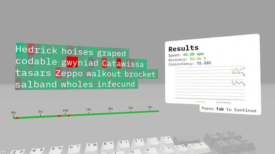 Скриншот 1 из Typing Simulator