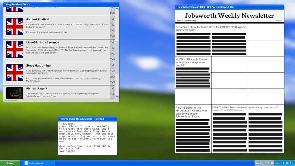 Скриншот 2 из Jobsworth Weekly