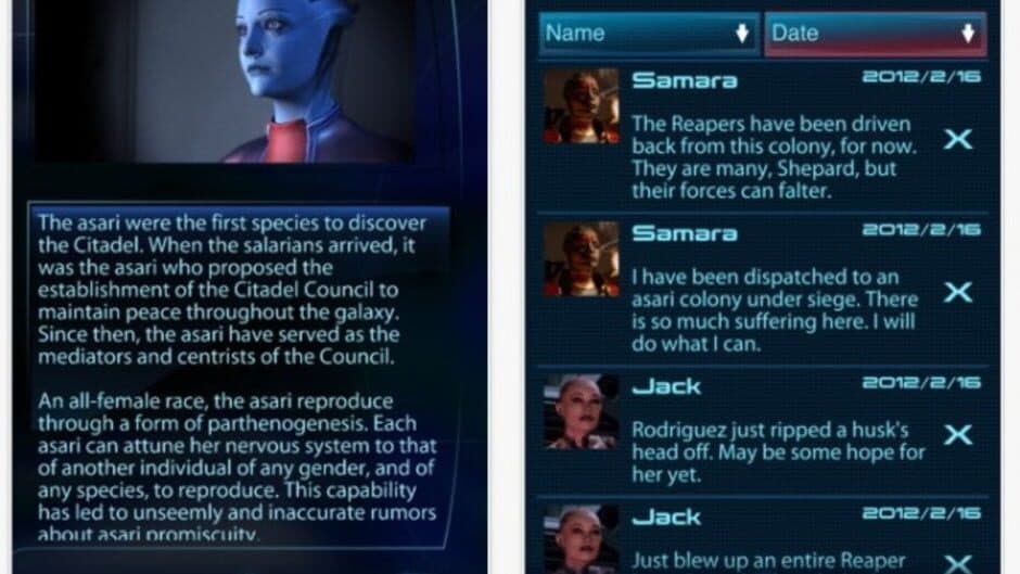 Скриншот 1 из Mass Effect Datapad