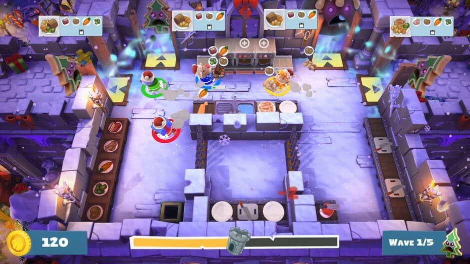 Скриншот 2 из Overcooked! 2: Winter Wonderland