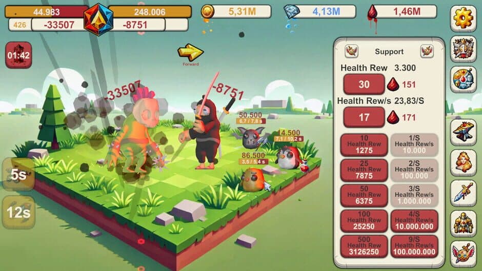 Скриншот 3 из Infinite Idle: Online Clicker RPG