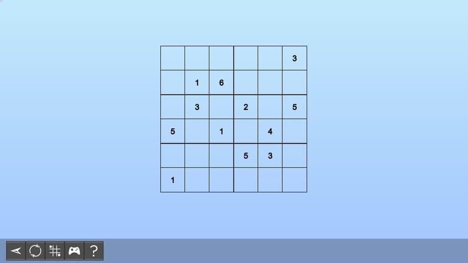 Скриншот 1 из My Sudoku: Classic 6x6 Easy 2